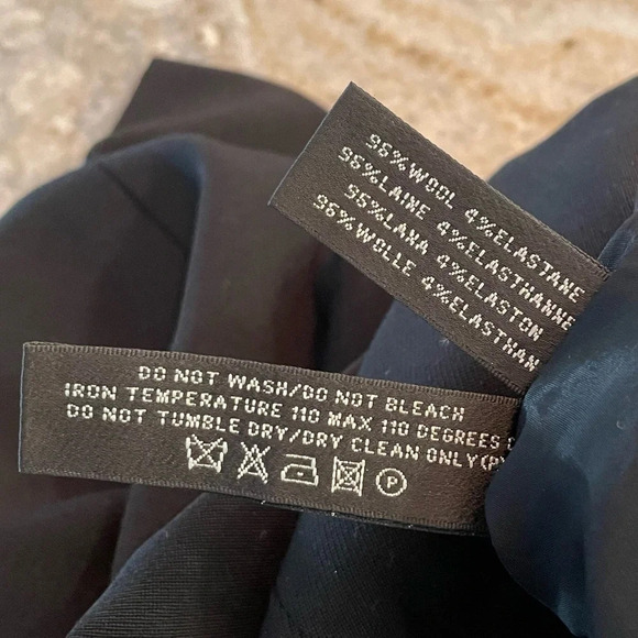 Ralph Lauren Black Label Wool Blend Black Mini Dress size 2 Made in Italy - Picture 5 of 8